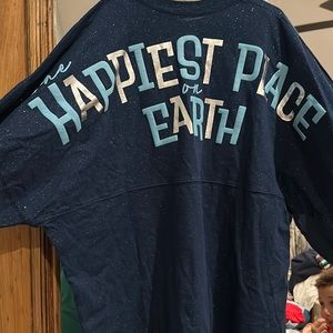 Disneyland blue glitter spirit jersey XL